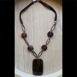 Faux Horn Necklace